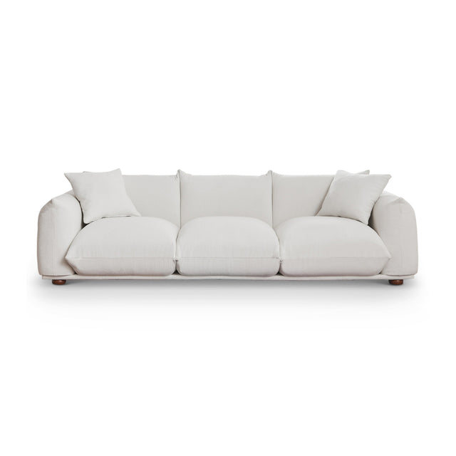 Modern European furniture - Kely Cream Boucle Upholstered Sofa - www.oroa.com