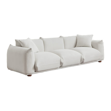 Modern European furniture - Kely Cream Boucle Upholstered Sofa - www.oroa.com
