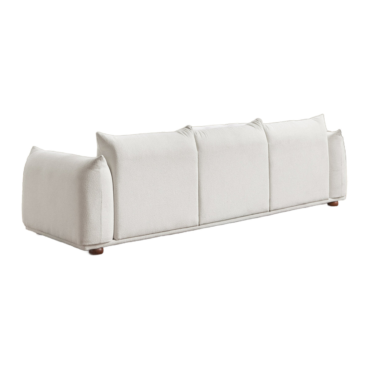 Modern European furniture - Kely Cream Boucle Upholstered Sofa - www.oroa.com