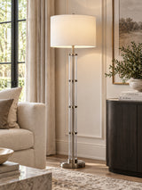 Modern European furniture - Nimbus Brushed Nickel Floor Lamp - www.oroa.com