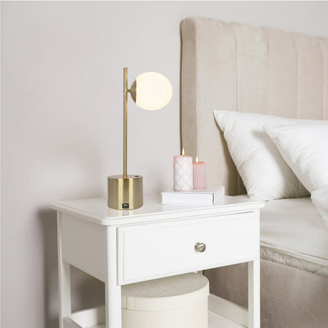 Ethereal Brass Metal Table Lamp | OROA
