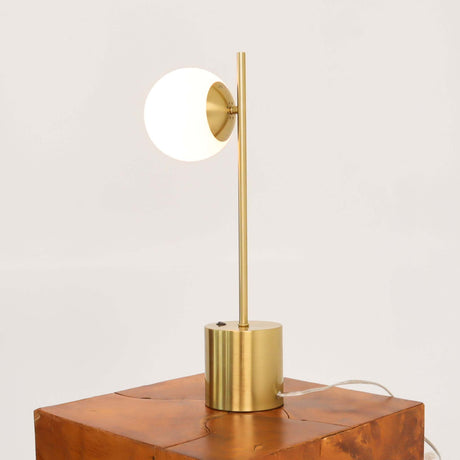 Ethereal Brass Metal Table Lamp | OROA