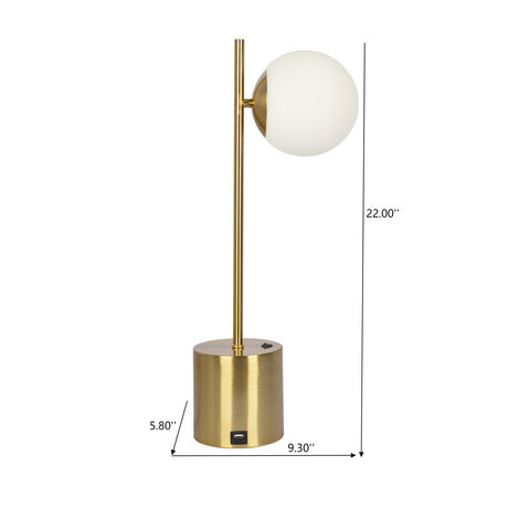 Ethereal Brass Metal Table Lamp | OROA