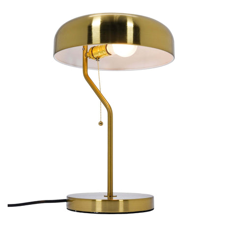 Gold Drum Shade Desk Lamp | OROA