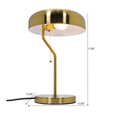 Gold Drum Shade Desk Lamp | OROA