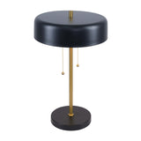 Modern European furniture - Black Drum Shade Table Lamp - www.oroa.com