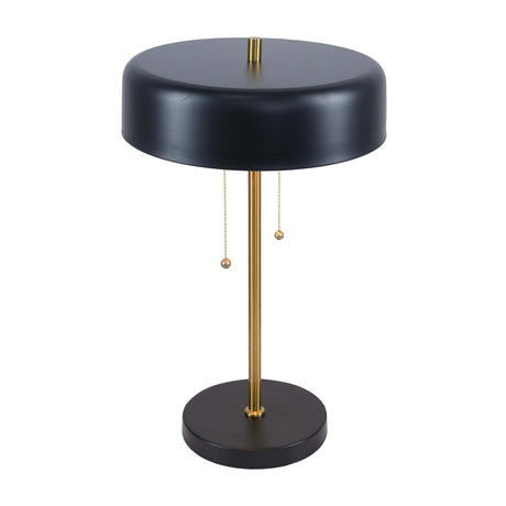 Modern European furniture - Black Drum Shade Table Lamp - www.oroa.com