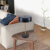 Modern European furniture - Black Drum Shade Table Lamp - www.oroa.com