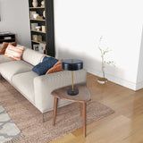 Modern European furniture - Black Drum Shade Table Lamp - www.oroa.com
