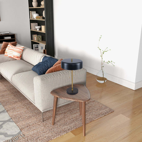 Modern European furniture - Black Drum Shade Table Lamp - www.oroa.com