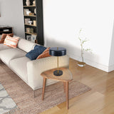 Modern European furniture - Black Drum Shade Table Lamp - www.oroa.com