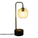 Glass Globe Arched Table Lamp | OROA