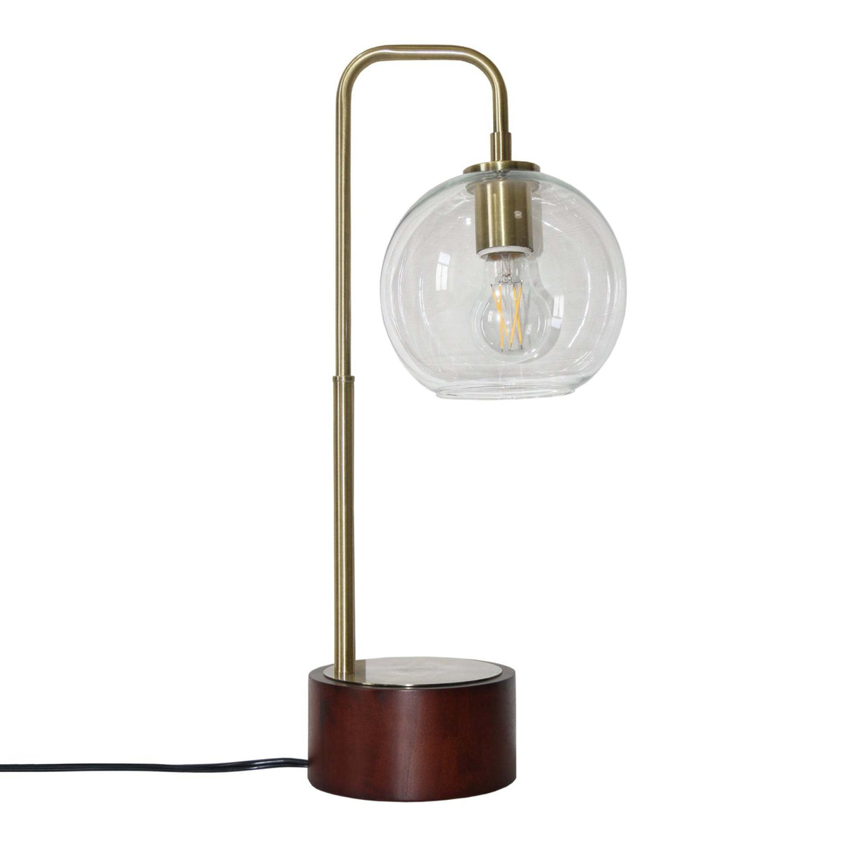 Glass Globe Arched Table Lamp | OROA