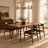 Modern European furniture - Solid Wood Rectangular Dining Table and Dining Chairs (4) - www.oroa.com