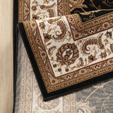 Black Ivory Oriental Area Rug 9' x 13' | OROA