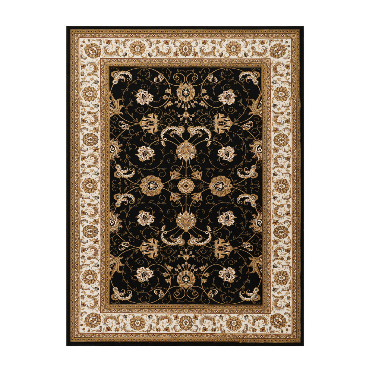 Black Ivory Oriental Area Rug 9' x 13' | OROA