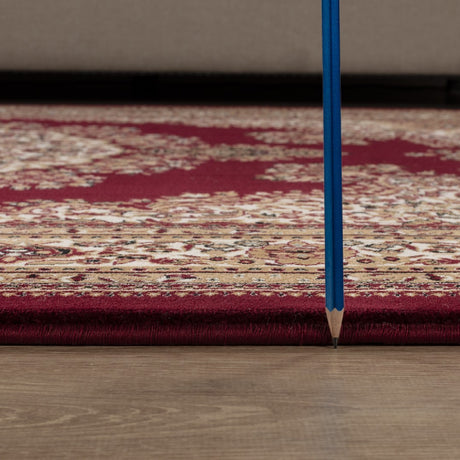 Modern European furniture - Red Medallion Area Rug - www.oroa.com