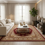 Modern European furniture - Red Medallion Area Rug - www.oroa.com