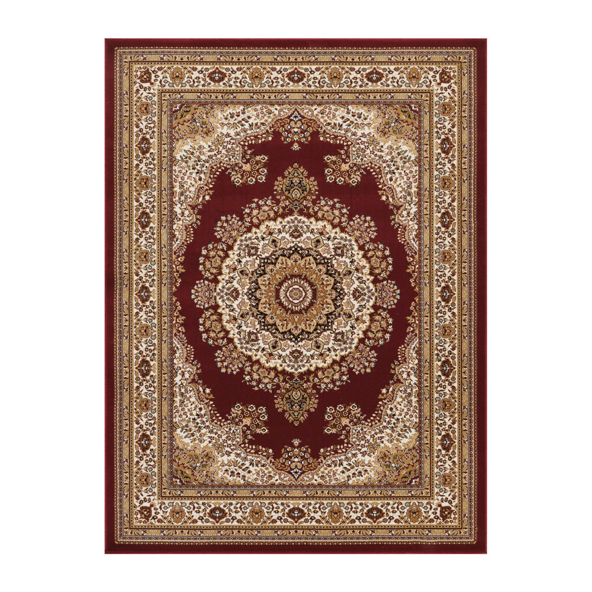 Modern European furniture - Red Medallion Area Rug - www.oroa.com