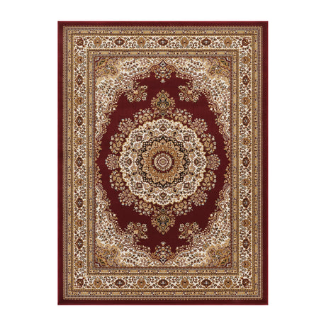 Modern European furniture - Red Medallion Area Rug - www.oroa.com