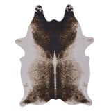 Freeform Polyester Brown Rug | OROA