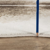 Freeform Polyester Brown Rug | OROA