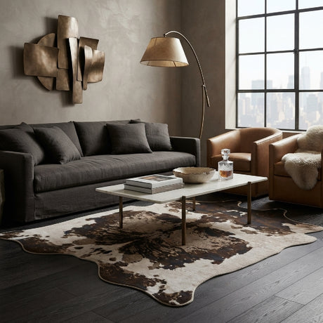 Brown Cowhide Area Rug | OROA