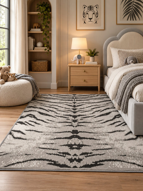 Modern European furniture - Gray Silver Area Rug 7.10" x 10.3" - www.oroa.com