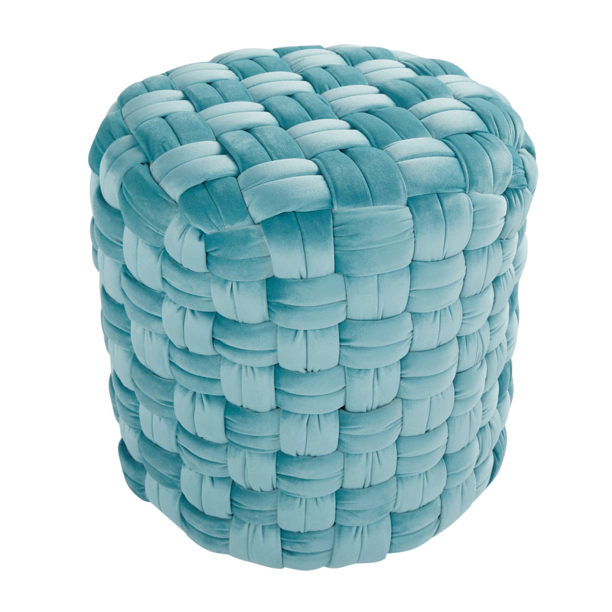 Modern European furniture - Ice Blue Velvet Ottoman - www.oroa.com