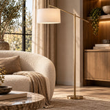 Gold Metal Floor Lamp | OROA