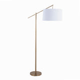 Gold Metal Floor Lamp | OROA