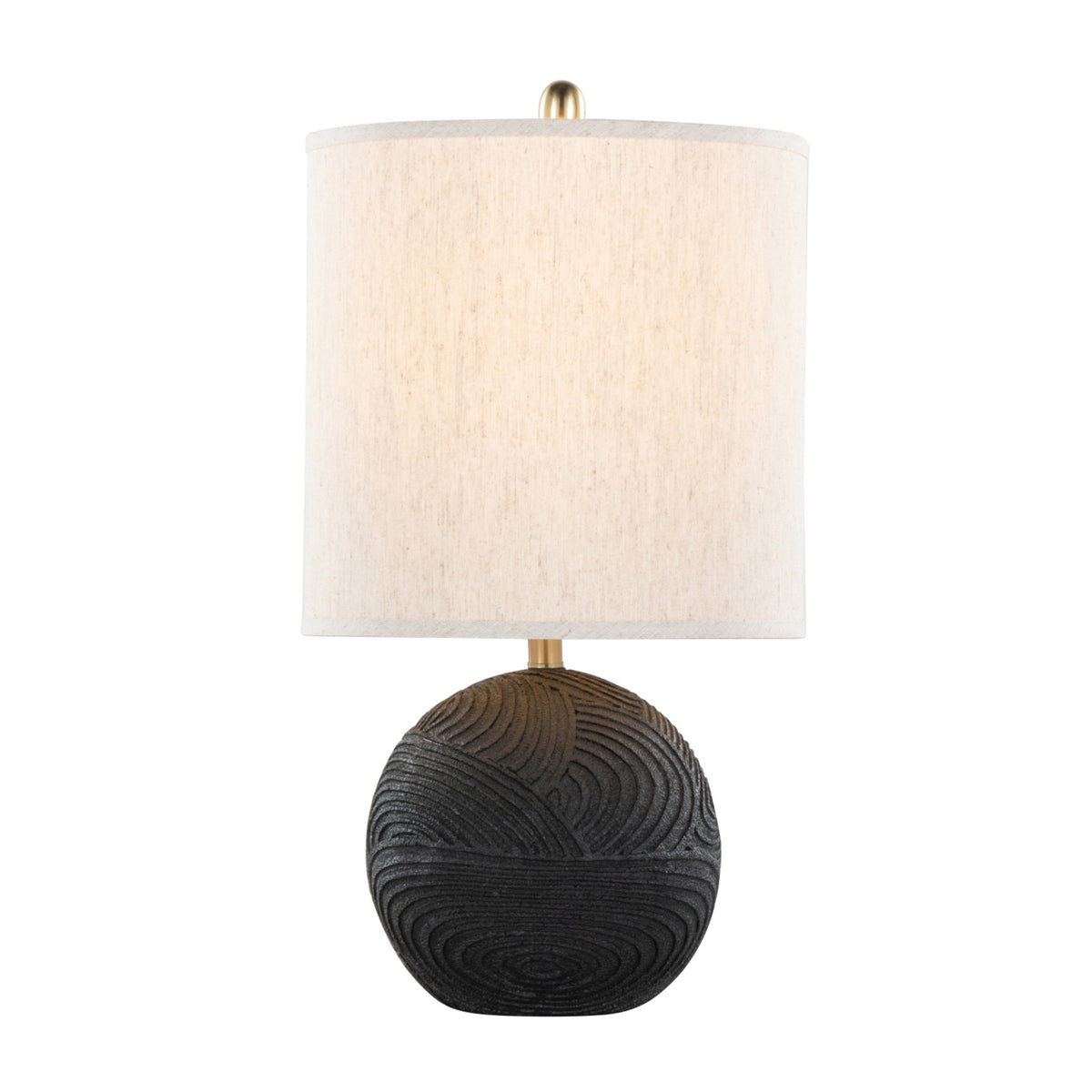 Contemporary Black and Brass Table Lamps (2) by OROA