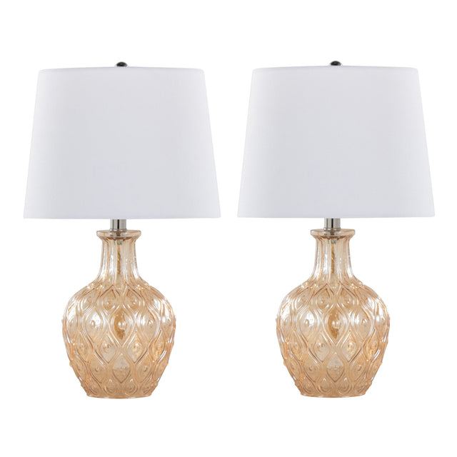 Modern European furniture - Gloria Round Glass Table Lamps (2) - www.oroa.com