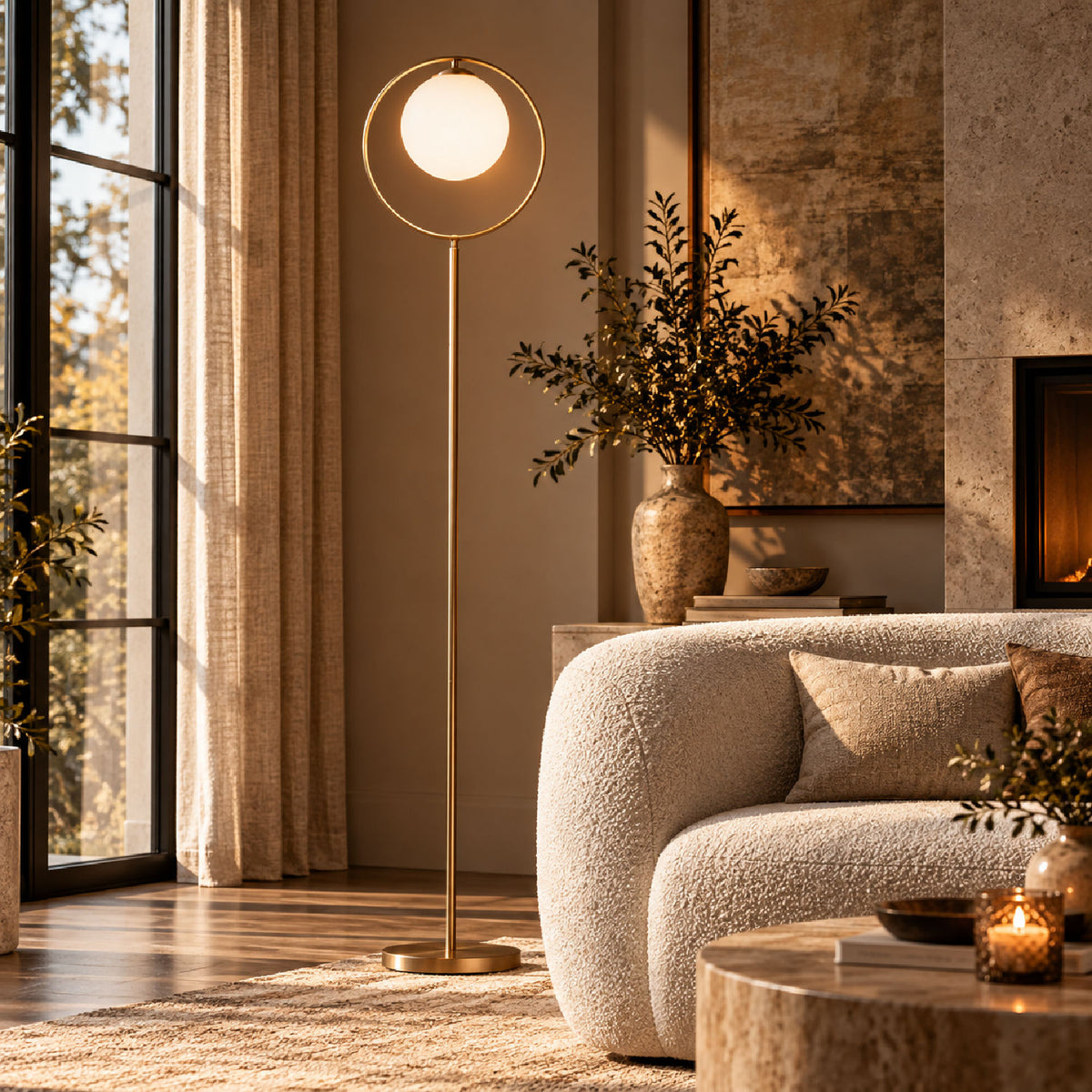 Moon Contemporary Floor Lamp | OROA