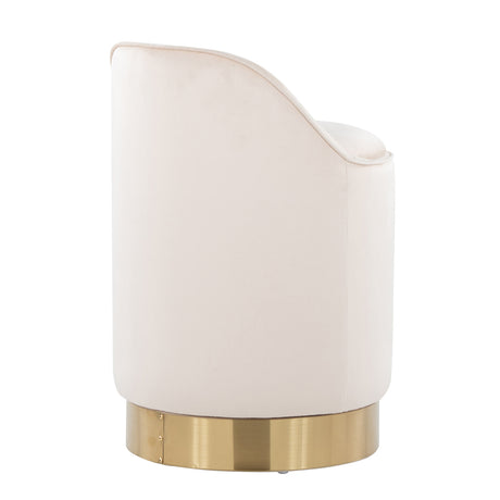 Metal Base Vanity Stool - OROA - view 5