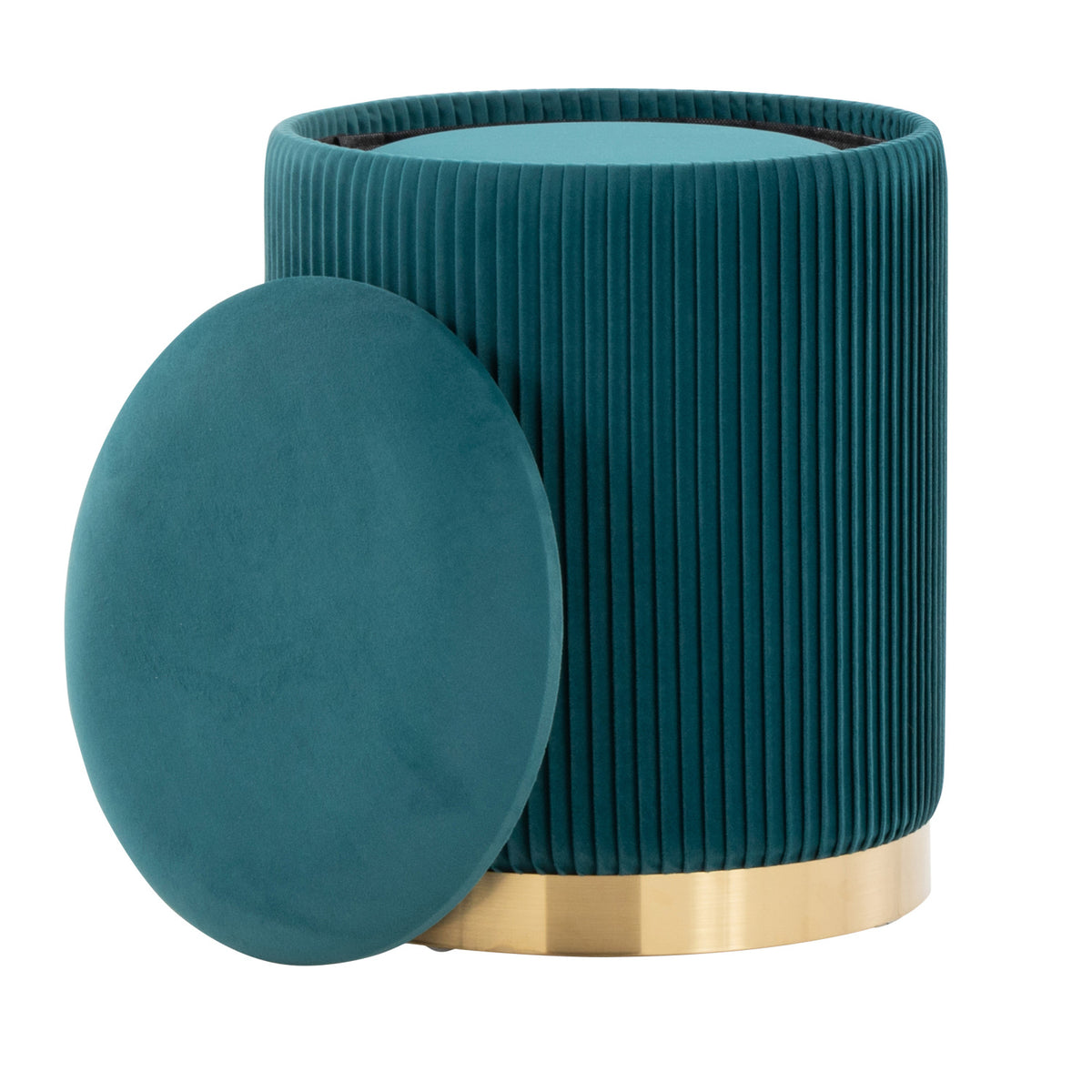 Modern European furniture - Nesting Pleated Ottoman (Set of 2) - www.oroa.com