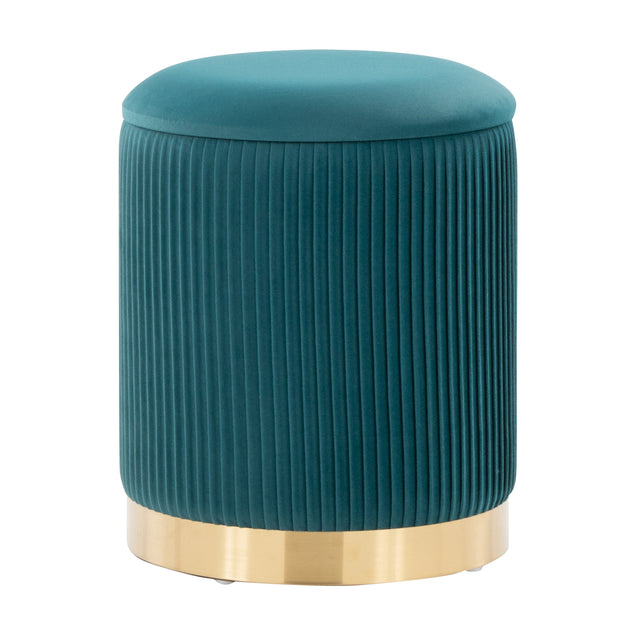 Modern European furniture - Nesting Pleated Ottoman (Set of 2) - www.oroa.com
