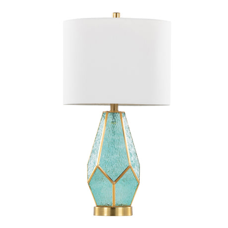 Gold Turquoise Table Lamp Set (2) | OROA