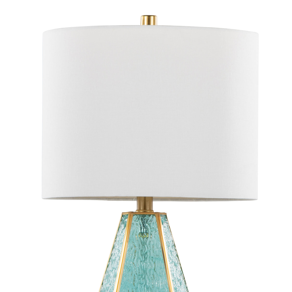 Gold Turquoise Table Lamp Set (2) | OROA