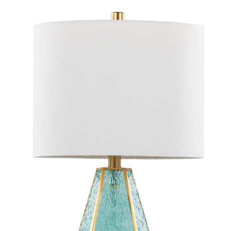 Gold Turquoise Table Lamp Set (2) | OROA