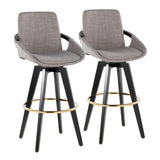 Fixed-Height Swivel Barstools (2) | OROA