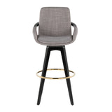 Fixed-Height Swivel Barstools (2) | OROA