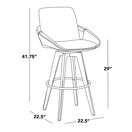 Fixed-Height Swivel Barstools (2) | OROA