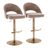 Modern Style Adjustable Barstools (2) | OROA