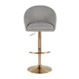 Contemporary Upholstered Adjustable Barstools (2) | OROA