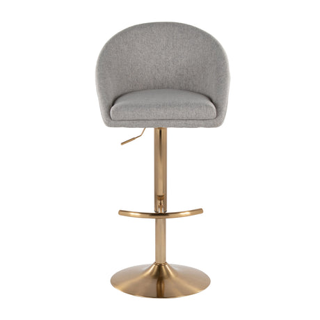 Contemporary Upholstered Adjustable Barstools (2) | OROA