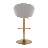 Contemporary Upholstered Adjustable Barstools (2) | OROA