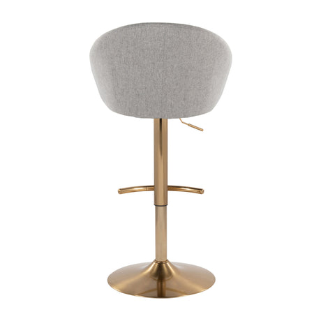 Contemporary Upholstered Adjustable Barstools (2) | OROA