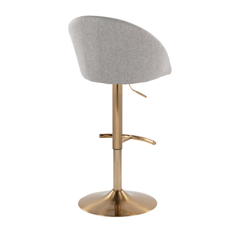 Contemporary Upholstered Adjustable Barstools (2) | OROA