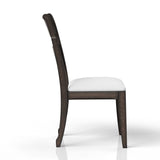Modern European furniture - Chocolate Upholstered Dining Chair - www.oroa.com
